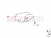 Stowage compartment frame - BMW Motorrad F 650 CS 04 (0177,0187) 2004