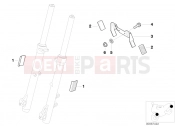 License plate bracket US / reflectors - BMW Motorrad F 650 CS 04 (0177,0187) 2004