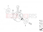 BMW Motorrad BMW 1993 F-Models F 650 94 (0161) Crankshaft/Connecting rod