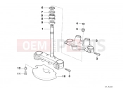 BMW Motorrad BMW 1993 F-Models F 650 94 (0161) Telescope fork bridge