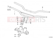 BMW Motorrad BMW 1993 F-Models F 650 94 (0161) Handle bar/mounting