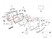 BMW Motorrad BMW 1993 F-Models F 650 94 (0161) Integral case single parts