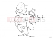 BMW Motorrad BMW 1993 F-Models F 650 94 (0161) Trim panel upper part