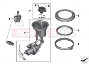 Delivery, control units, fuel pump - BMW Motorrad R 1200 GS (0A01, 0A11) 2015