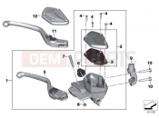 Handbrake lever - BMW Motorrad R 1200 GS (0A01, 0A11) 2015