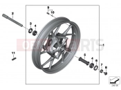 Cast rim, front - BMW Motorrad R 1200 GS (0A01, 0A11) 2015