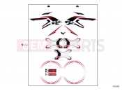 Sticker set 'GS' - BMW Motorrad R 1200 GS (0A01, 0A11) 2015