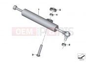 Steering damper, adjustable - BMW Motorrad S 1000 RR 15 (0D10,0D21) 2015