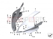 Trim panel upper part - BMW Motorrad S 1000 RR 15 (0D10,0D21) 2015