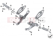 Footrest, front - BMW Motorrad S 1000 RR 15 (0D10,0D21) 2015