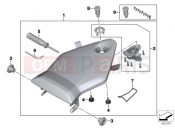 Dual seat-tail part - BMW Motorrad S 1000 RR 15 (0D10,0D21) 2015