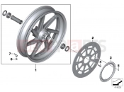 Forged wheel, front - BMW Motorrad S 1000 RR 15 (0D10,0D21) 2015