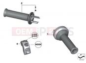 Heated handlebar grips - BMW Motorrad S 1000 RR 15 (0D10,0D21) 2015