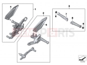 HP Footpeg system - BMW Motorrad S 1000 RR 15 (0D10,0D21) 2015