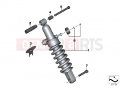 BMW Motorrad BMW 2017 F-Models K7x F 800 GS 17 (0B07, 0B17) Spring strut, rear