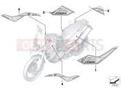 BMW Motorrad BMW 2017 F-Models K7x F 800 GS 17 (0B07, 0B17) Stick-on label