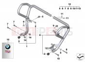 BMW Motorrad BMW 2017 F-Models K7x F 800 GS 17 (0B07, 0B17) Engine protection bar
