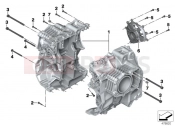 BMW Motorrad BMW 2017 R-Models K5x R 1200 GS Adve. (0A02, 0A12) Screw connection, engine housing
