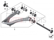 BMW Motorrad BMW 2017 R-Models K5x R 1200 GS Adve. (0A02, 0A12) Trailing arm