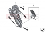 BMW Motorrad BMW 2017 R-Models K5x R 1200 GS Adve. (0A02, 0A12) Spring strut, ESA, rear