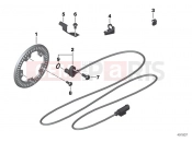 BMW Motorrad BMW 2017 R-Models K5x R 1200 GS Adve. (0A02, 0A12) Front wheelspeed sensor