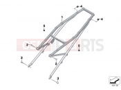 BMW Motorrad BMW 2017 R-Models K5x R 1200 GS Adve. (0A02, 0A12) Rear frame