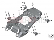 BMW Motorrad BMW 2017 R-Models K5x R 1200 GS Adve. (0A02, 0A12) Rear carrier part