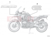 BMW Motorrad BMW 2017 R-Models K5x R 1200 GS Adve. (0A02, 0A12) Stick-on label
