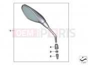 BMW Motorrad BMW 2017 R-Models K5x R 1200 GS Adve. (0A02, 0A12) Mirror