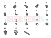 BMW Motorrad BMW 2017 R-Models K5x R 1200 GS Adve. (0A02, 0A12) Various cable holders