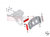 BMW Motorrad BMW 2017 R-Models K5x R 1200 GS Adve. (0A02, 0A12) License plate bracket US / reflectors