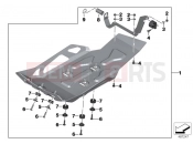 BMW Motorrad BMW 2017 R-Models K5x R 1200 GS Adve. (0A02, 0A12) Engine guard, aluminum