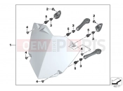 BMW Motorrad BMW 2017 R-Models K5x R 1200 GS Adve. (0A02, 0A12) Set of headlight guards