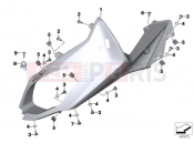 Trim cover upper section - BMW Motorrad R 1200 RS (0A05, 0A15) 2017