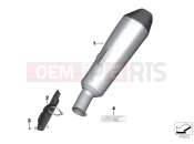 Sport muffler - BMW Motorrad R 1200 RS (0A05, 0A15) 2017
