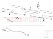 Installation kit, heated handle - BMW Motorrad F 650 CS 04 (0177,0187) 2005
