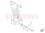 Spring strut, rear - BMW Motorrad F 650 CS 04 (0177,0187) 2005