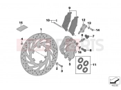 Front wheel brake - BMW Motorrad F 650 CS 04 (0177,0187) 2005