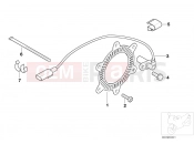 Front wheel brake, sensor/ring - BMW Motorrad F 650 CS 04 (0177,0187) 2005