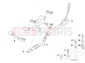 Side stand with frame, lower part - BMW Motorrad F 650 CS 04 (0177,0187) 2005