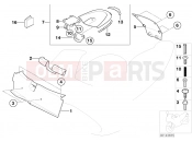 Storing partition cover - BMW Motorrad F 650 CS 04 (0177,0187) 2005