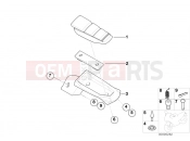 Footrest, front - BMW Motorrad F 650 CS 04 (0177,0187) 2005
