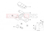 Rear footrests - BMW Motorrad F 650 CS 04 (0177,0187) 2005