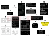 BMW Motorrad BMW 1995 R-Models 4V R 850 R 94 (0401,0406) Various notice stickers