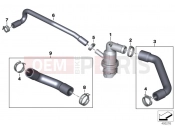 Coolant lines - BMW Motorrad R 1200 RS (0A05, 0A15) 2018