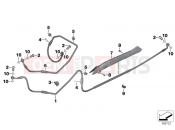 Brake lines - BMW Motorrad R 1200 RS (0A05, 0A15) 2018