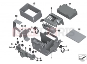 Battery tray - BMW Motorrad R 1200 RS (0A05, 0A15) 2018
