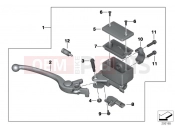 BMW Motorrad BMW 2018 C-Models C evolution (0C03) Handbrake lever, front wheel