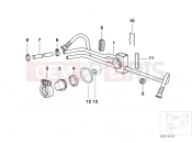BMW Motorrad BMW 1996 R-Models 4V R 850 R 94 (0401,0406) Fuel distributor/Pressure regulator