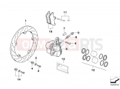 BMW Motorrad BMW 1996 R-Models 4V R 850 R 94 (0401,0406) Front-wheel brake, spoke wheel